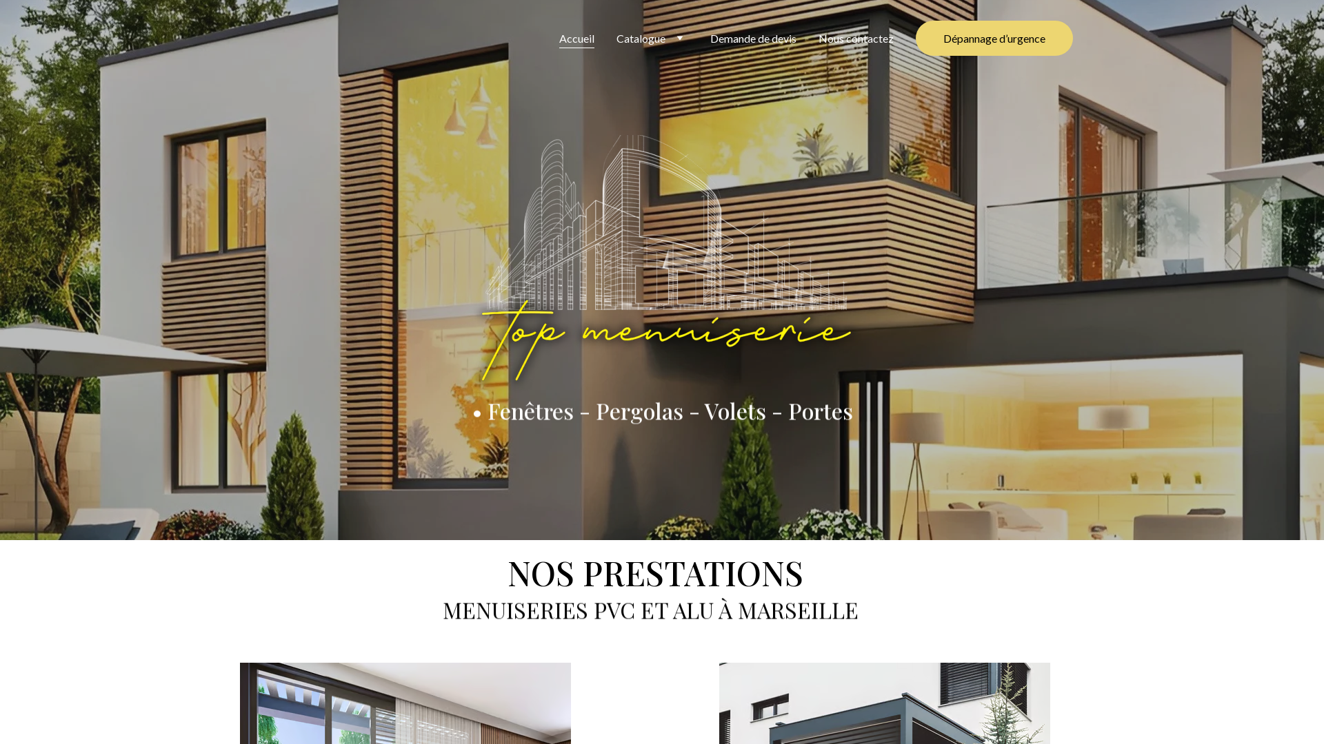 Capture d'écran de Top Menuiserie: Pose de Fenêtres, Volets roulant Menuiserie Alu, Pvc, Bois
