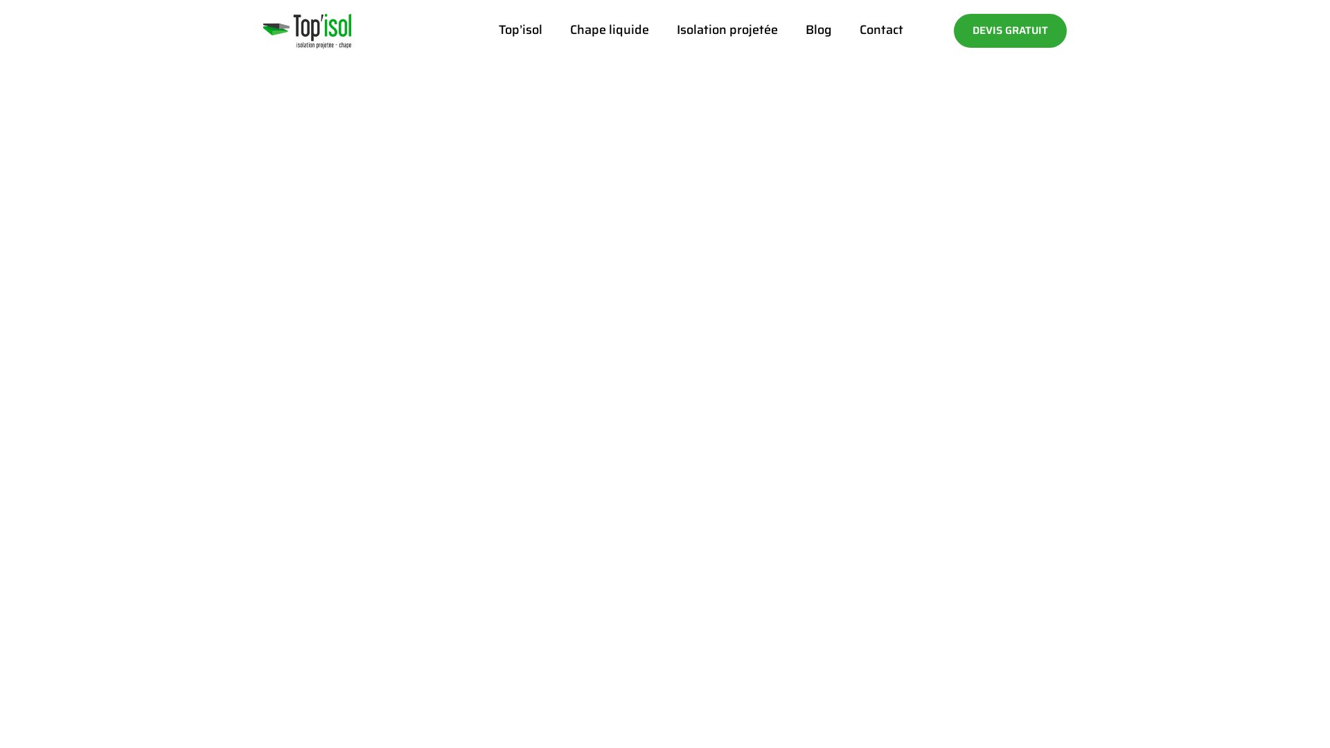 Capture d'écran de Top'isol votre entreprise spécialiste en chape liquide & isolation projetée haute performance !
