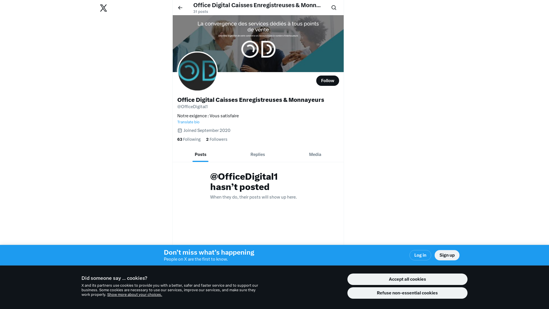 Capture d'écran de L'actualité d'Office Digital en 140 caractères 