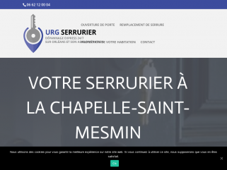  URG Dépannage serrurier plombier chez le particulier 7/7 24H/24H dans les 30 minutes à La chapelle Saint Mesmin