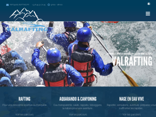 Valrafting est spécialisé en eaux-vives, rafting, canyoning et hydrospeed.