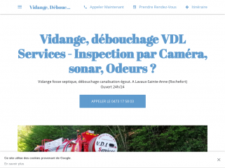 Vidange fosse septique vdl services, débouchage canalisation, inspection par caméra.