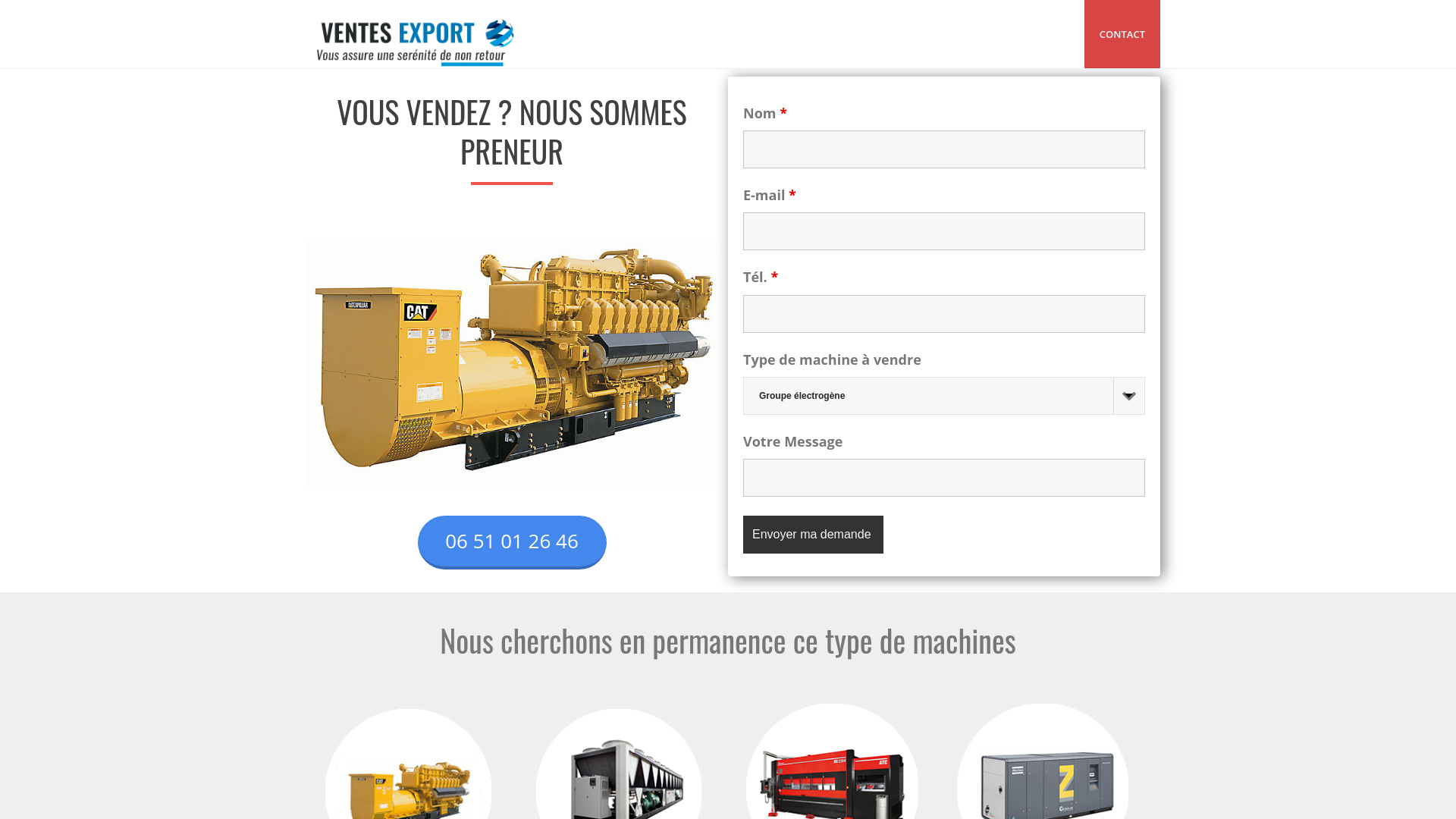 Rachat de Materiels Industriel