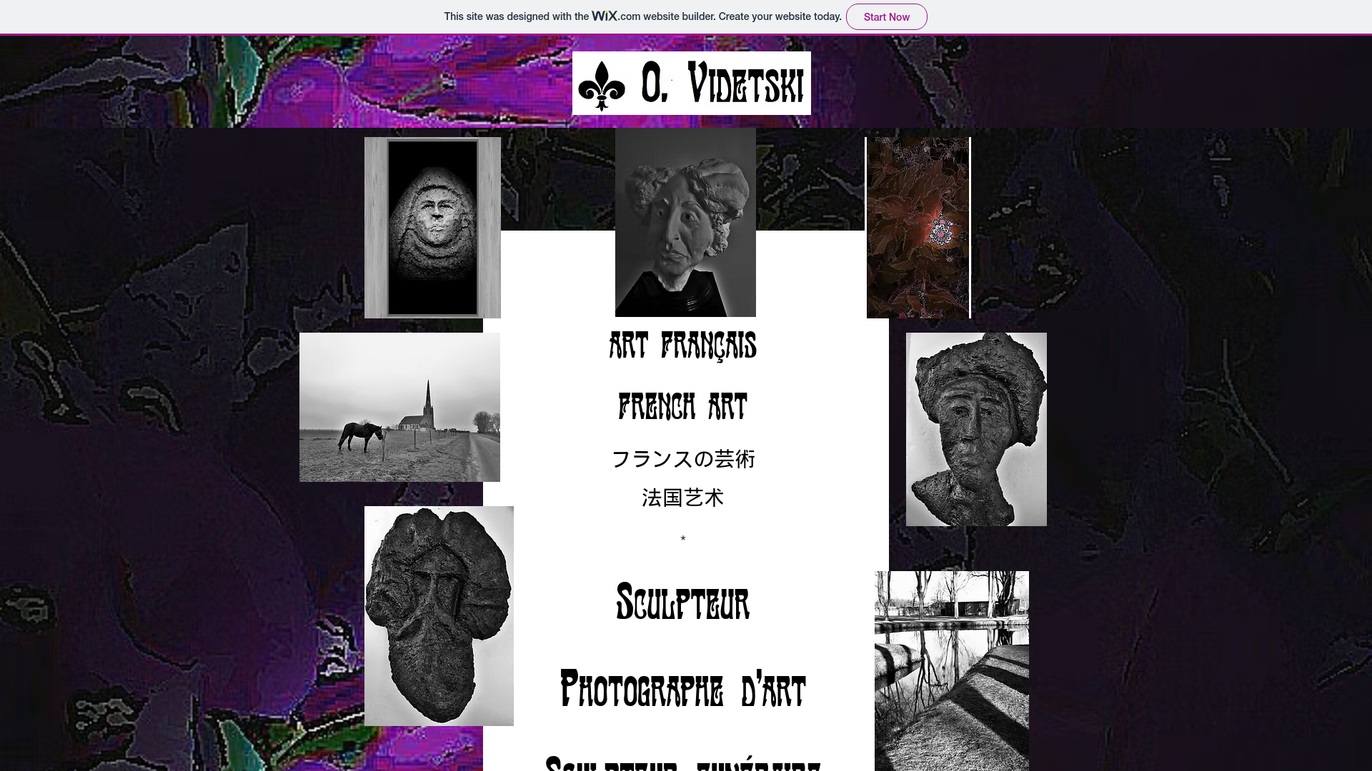 Capture d'écran de Oleg VIDETSKI. Sculpteur. Photographe. Sculpteur funéraire. 
French modern sculptor. フランスの近代彫刻家。
フランスの芸術。法国现代雕塑家。
法国艺术