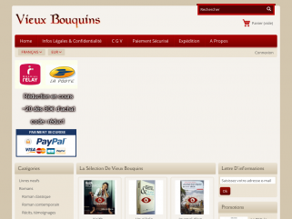 Bouquiniste en ligne, vente de livres d'occasion. 