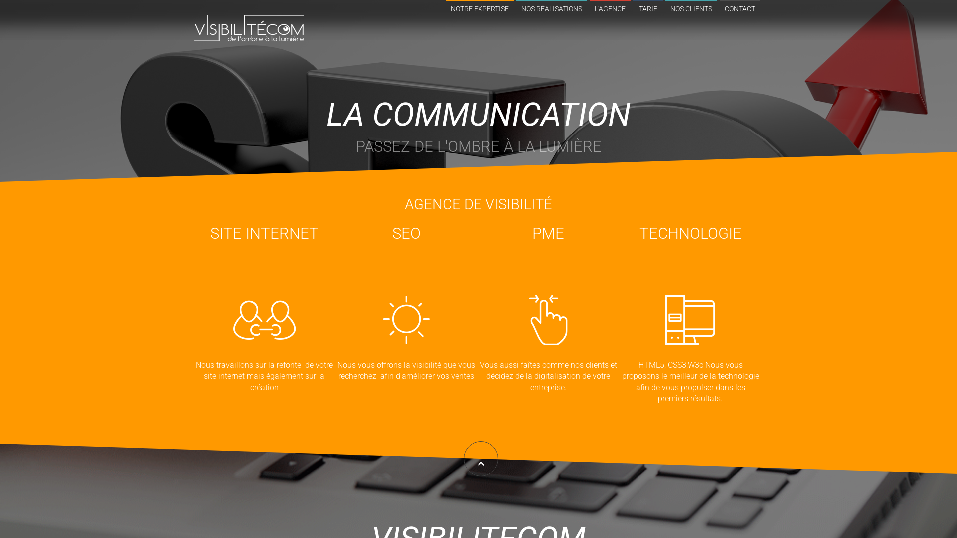 Capture d'écran de Agence communication Seo