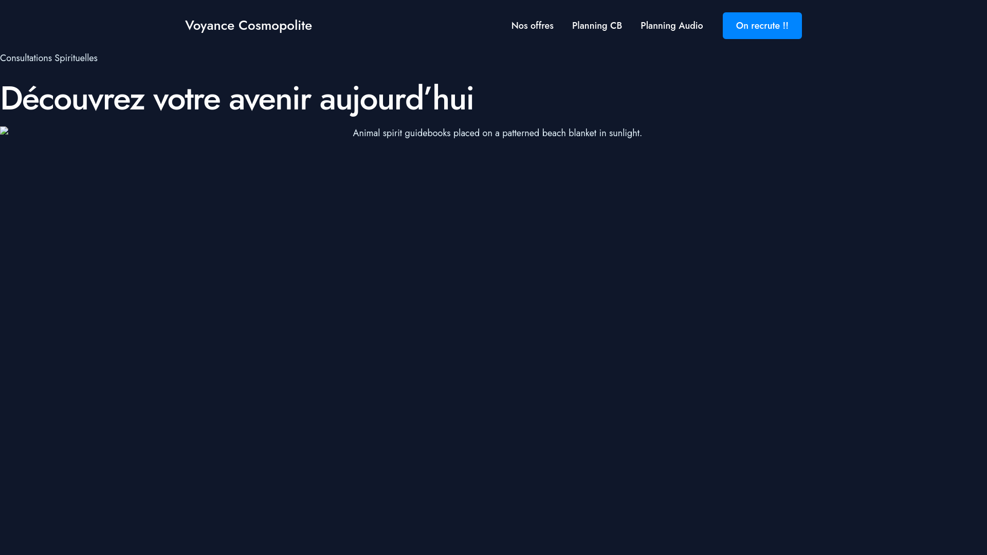 Capture d'écran de CABINET VOYANCE COSMOPOLITE
