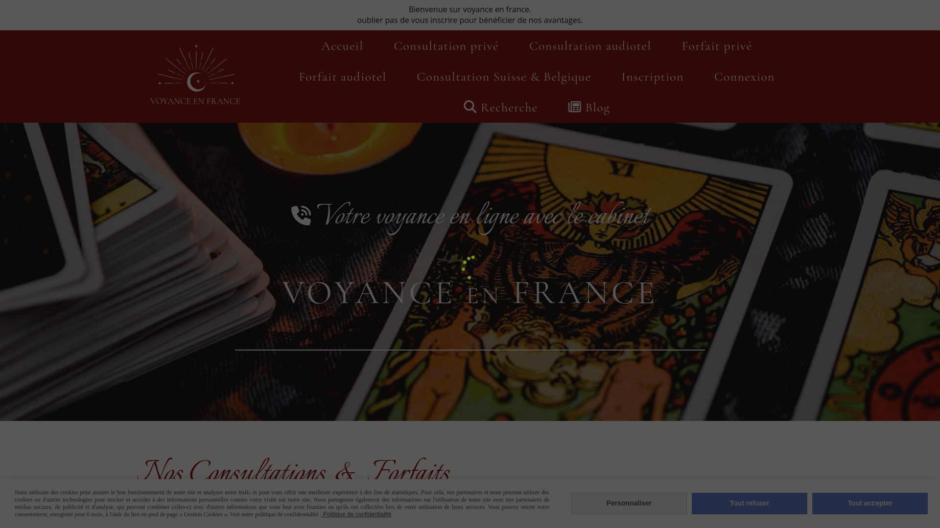 Capture d'écran de CABINET VOYANCE EN FRANCE