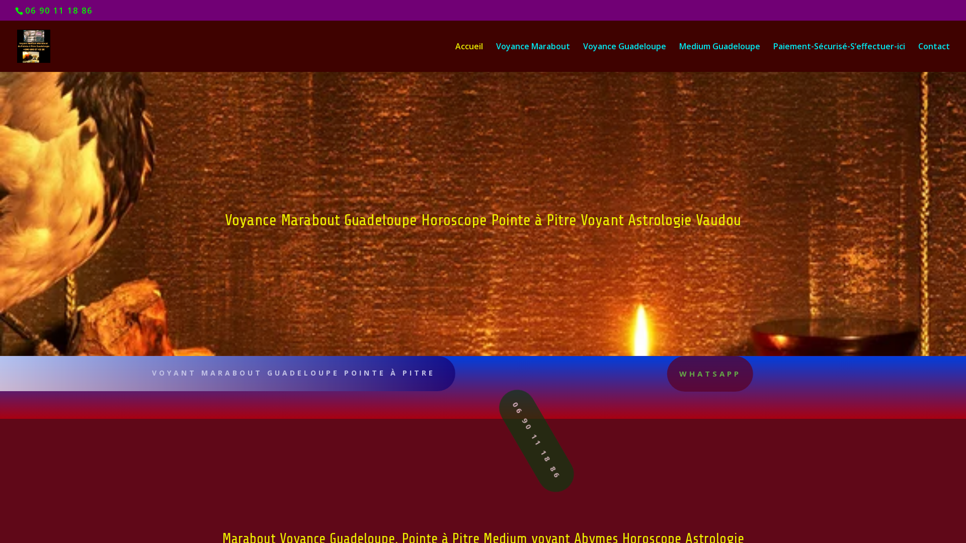 Capture d'écran de Marabout Voyant à Guadeloupe Medium Pointe à Pitre