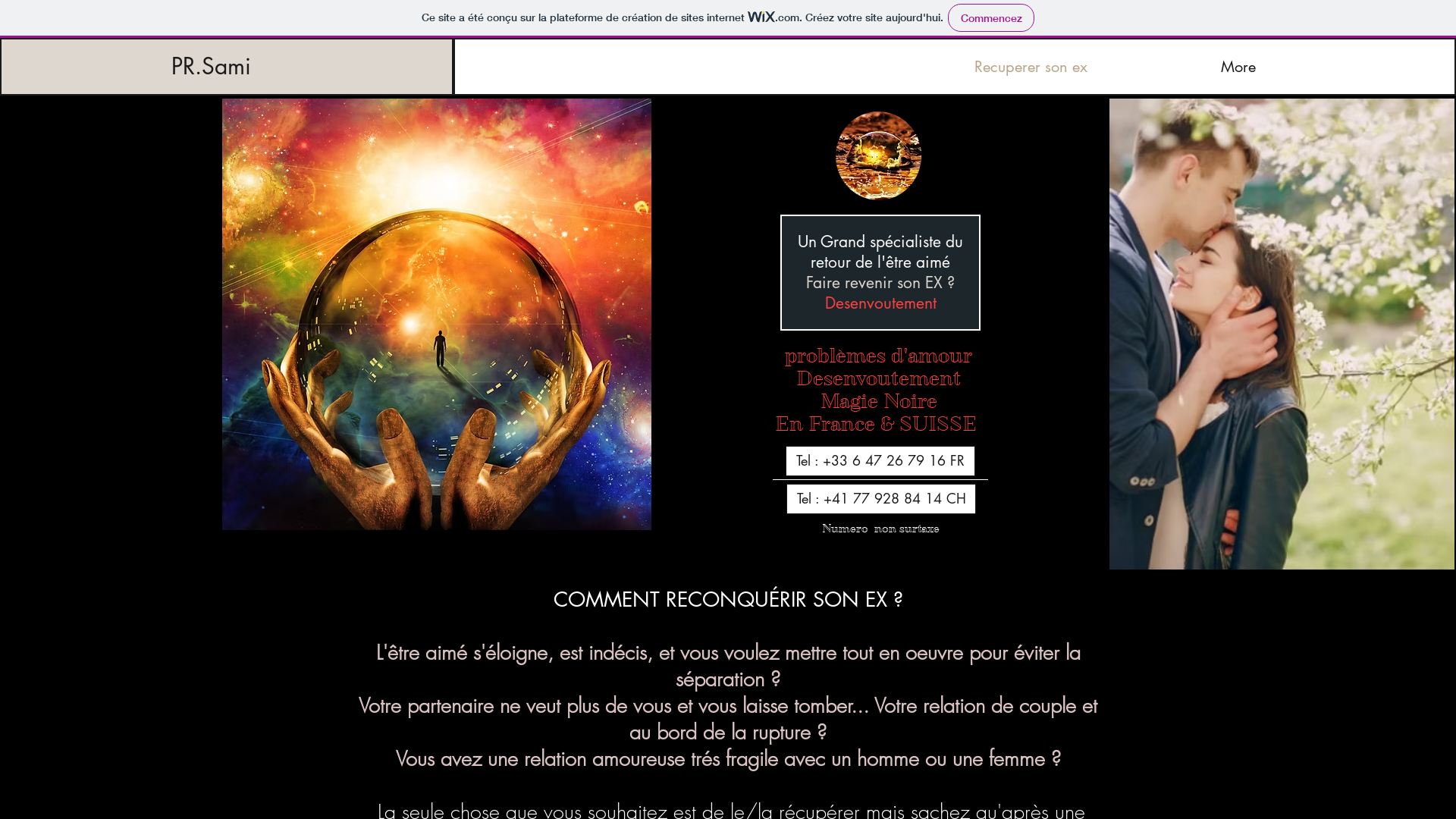 Capture d'écran de Voyance SAMI Un Grand Spécialiste Du Retour De L'être Aimé
  Faire Revenir Son EX ? Desenvoutement