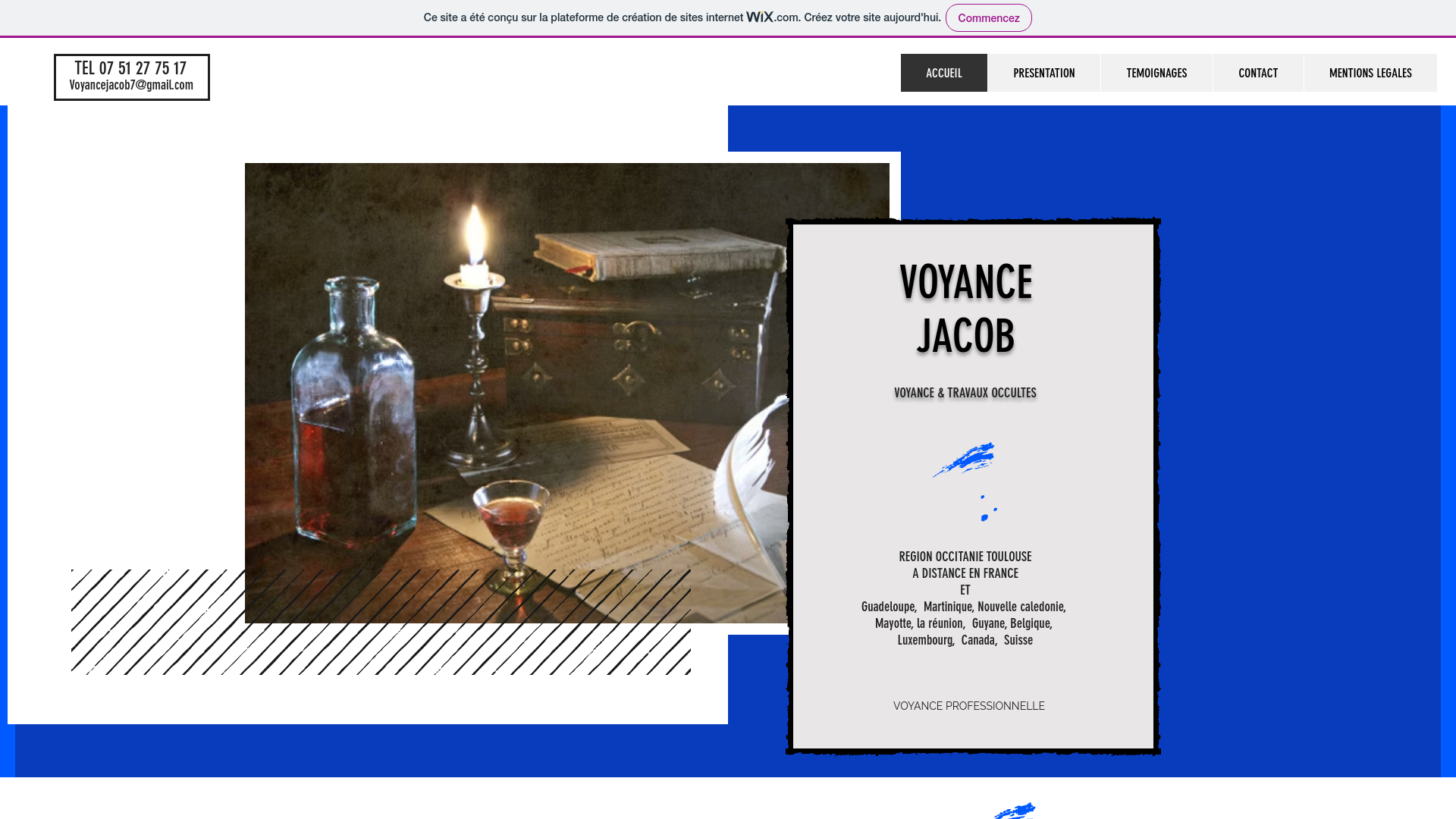 Capture d'écran de Jacob Voyant médium et Grand Marabout spécialiste du retour de l'être aimé en France et à Toulouse en occitanie