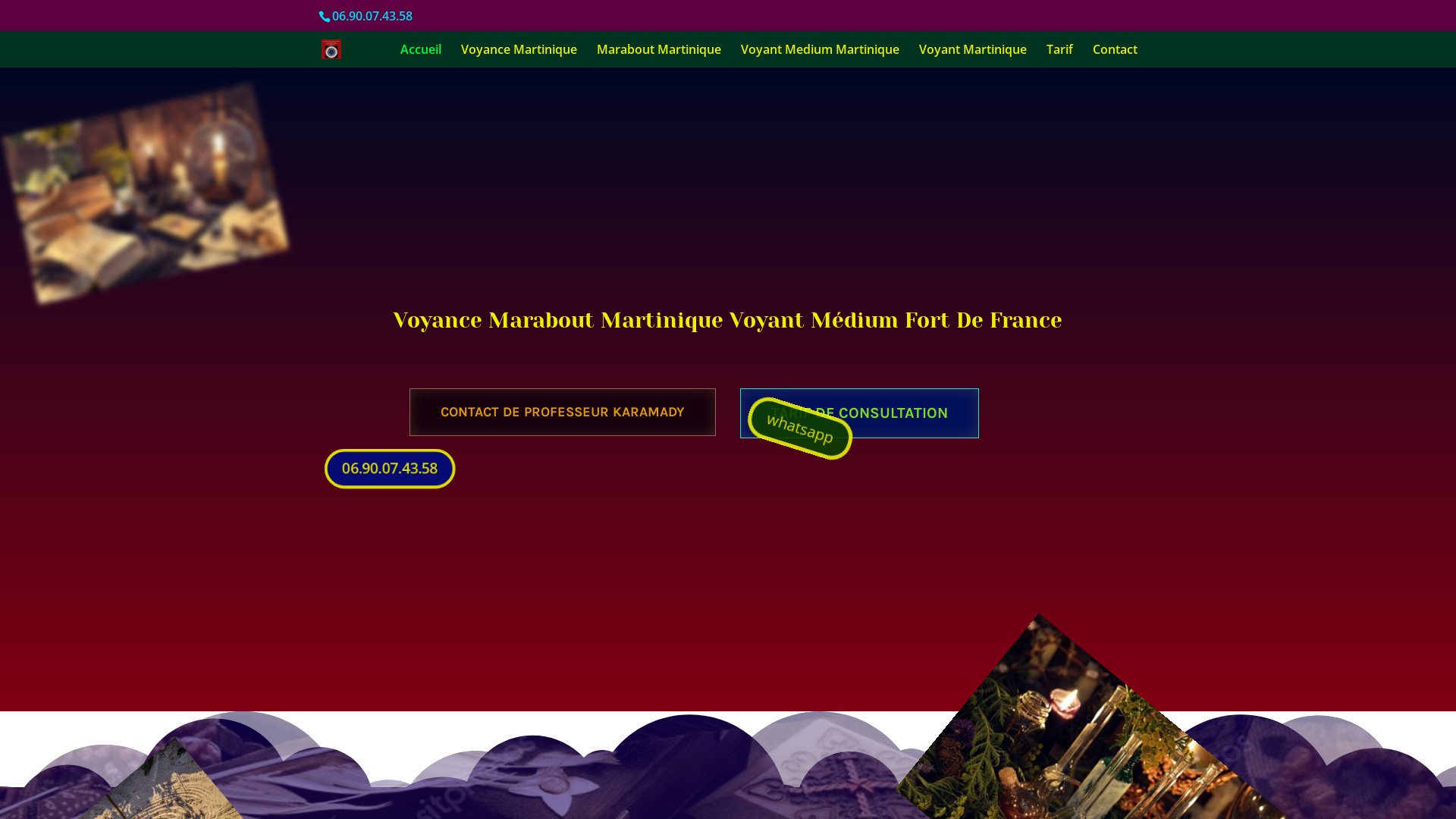 Capture d'écran de Marabout Voyant Martinique - Fort-de-France-voyant Guérisseur