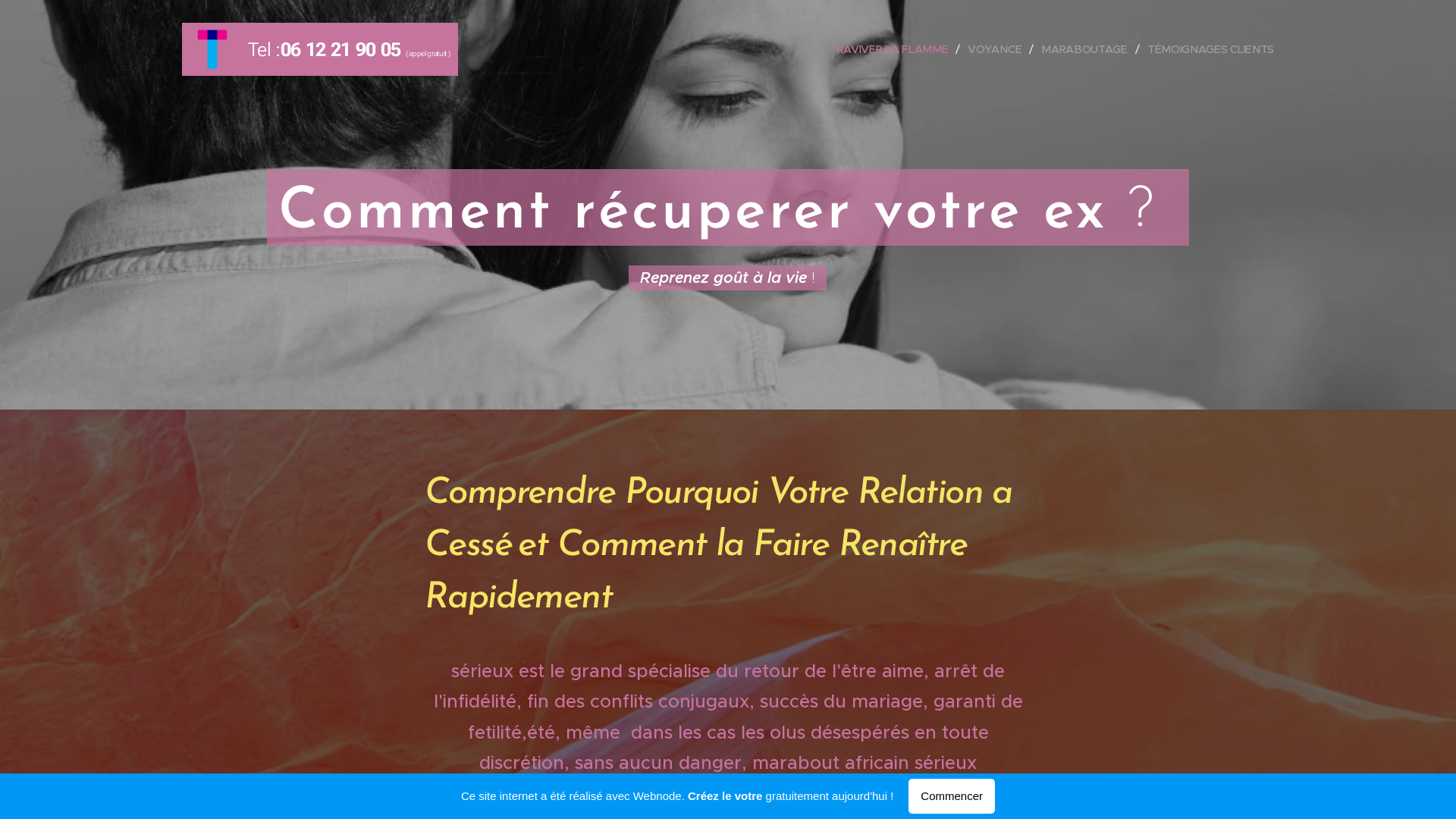 Capture d'écran de Marabout africain sérieux honnête 