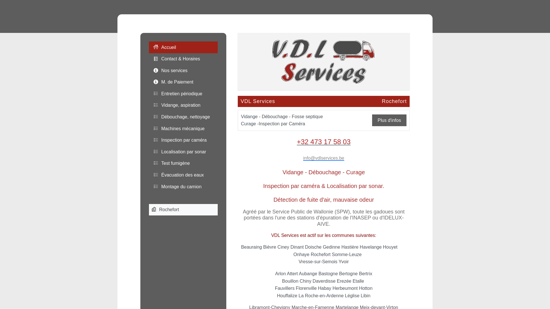 Capture d'écran de Vidange fosse septique, débouchage canalisation VDL Services