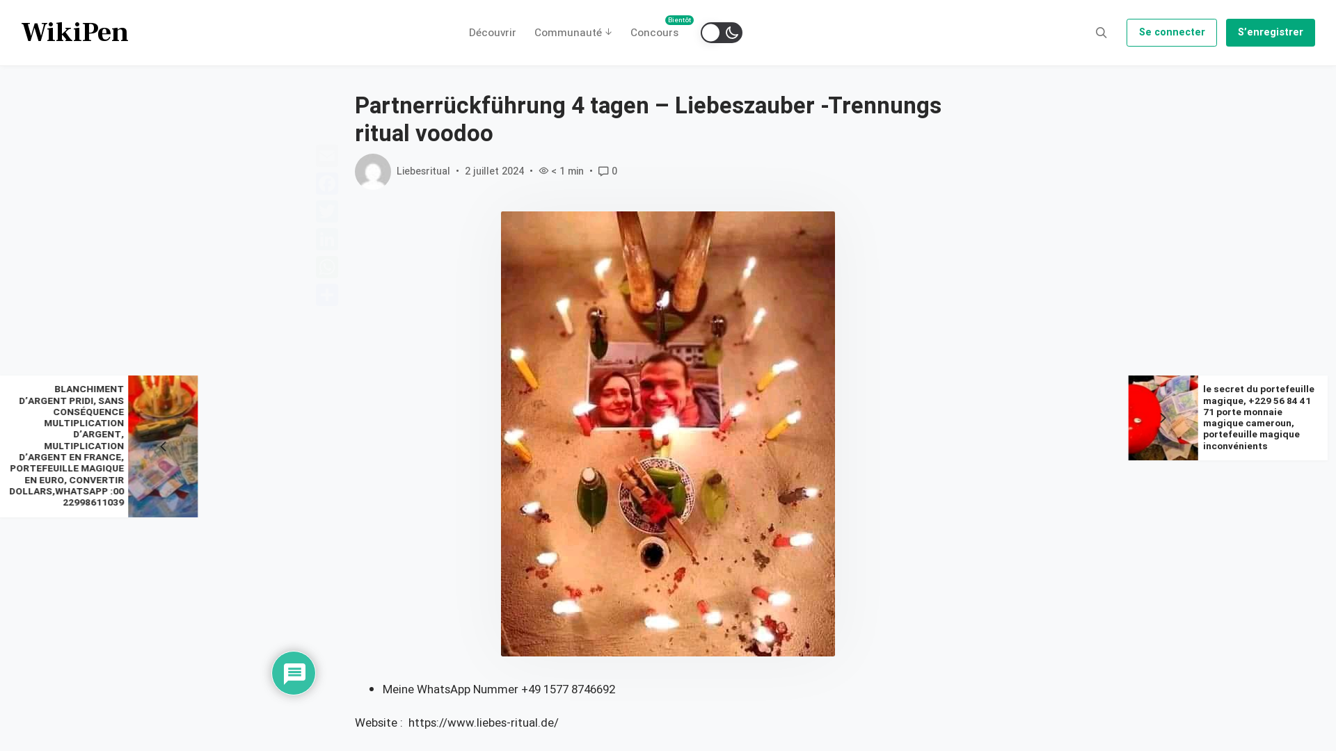 Capture d'écran de Partnerrückführung mit Liebeszauber