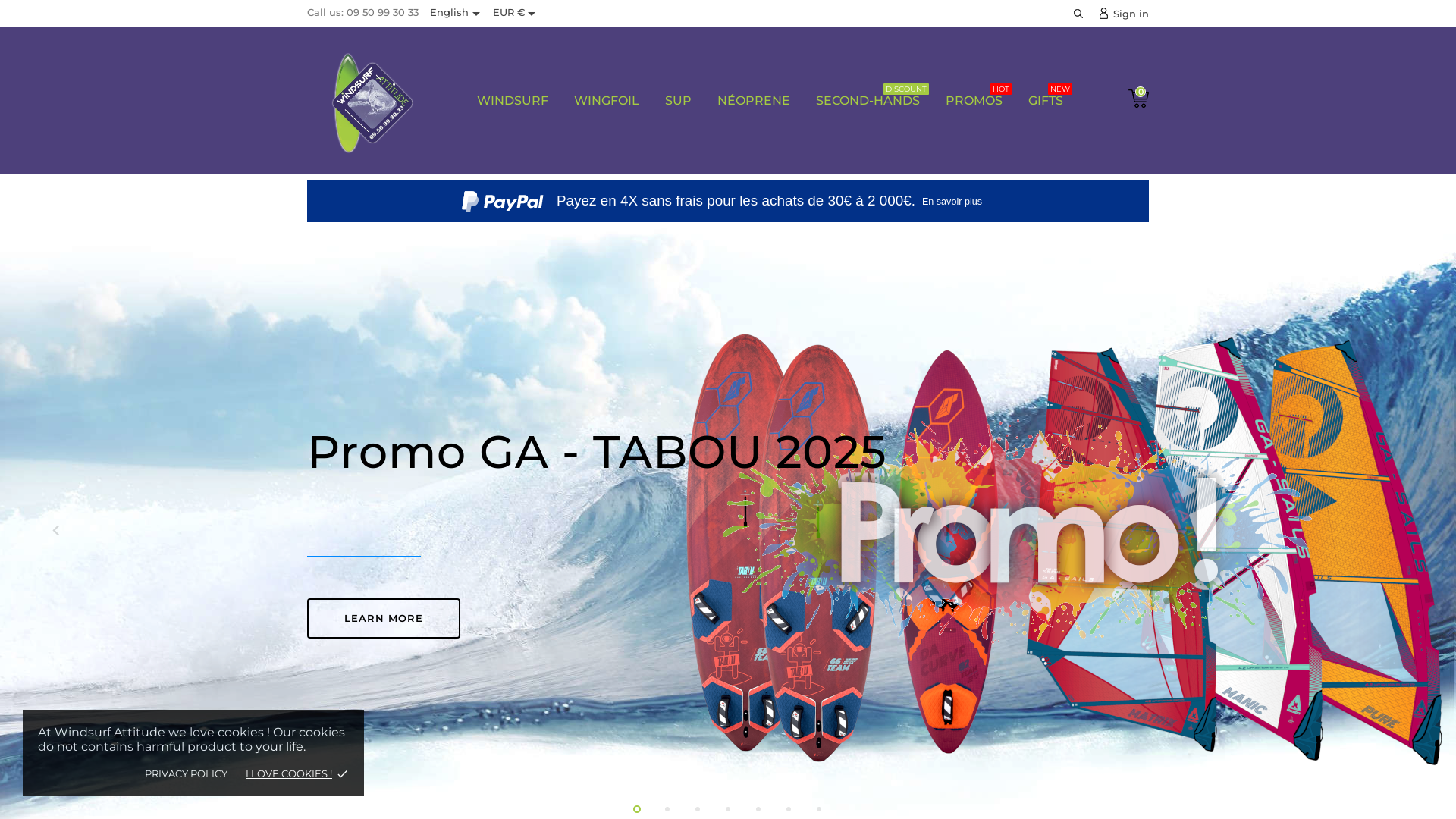 Capture d'écran de Article de windsurf, paddle, néoprène accessoire , habillement, réparations