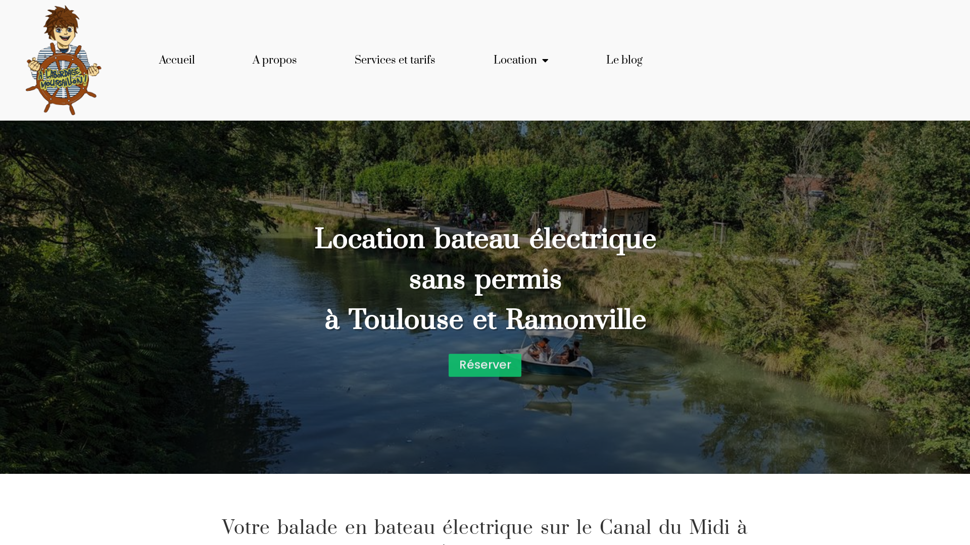 Capture d'écran de Location bateau électrique sans permis à Toulouse et Ramonville