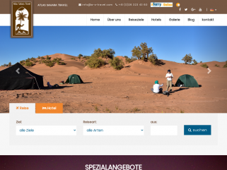 Atlas Sahara Travel der Spezialist für Aktiv. und Kulturreisen in Marokko; Wanderreisen, Kameltrekking in der Wüste und Reittouren