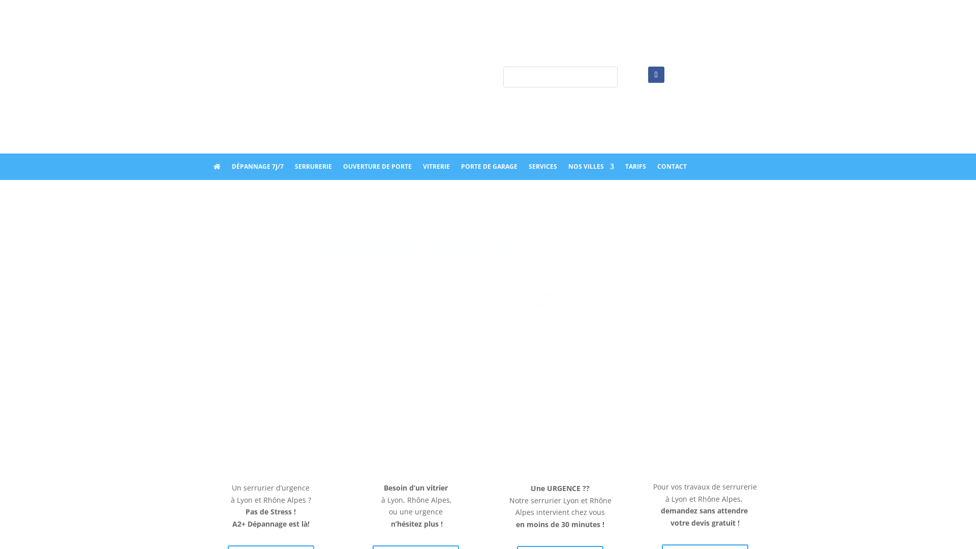 Capture d'écran de Serrurier lyon et vitrier lyon 