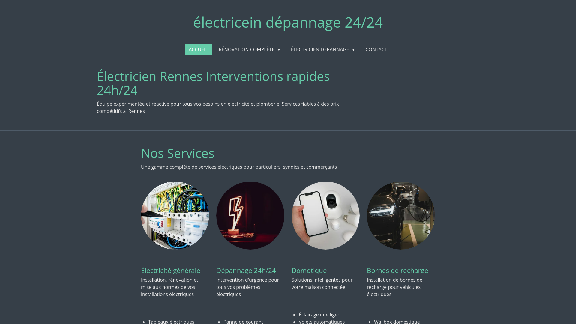 électricien dépannage Rennes