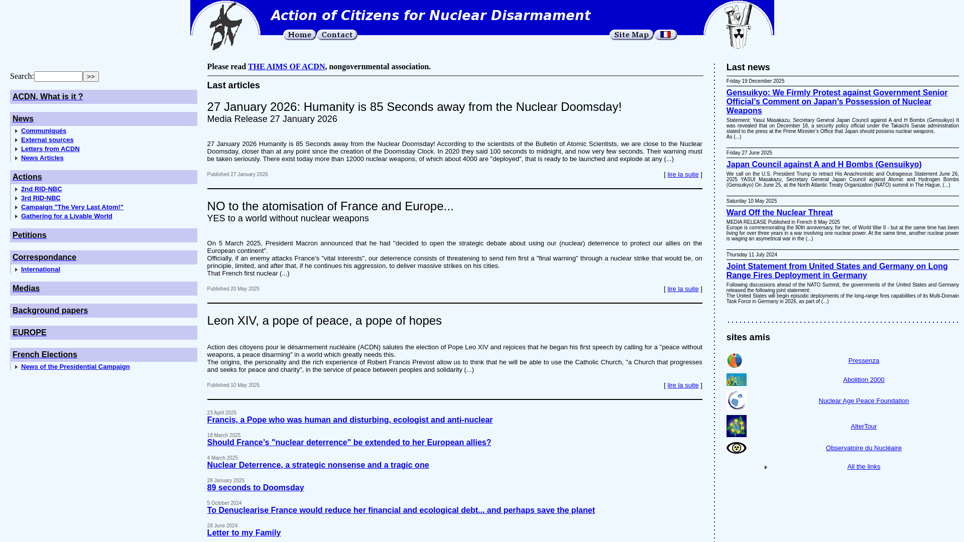 Action des Citoyens poure le Désarmement Nucléaire