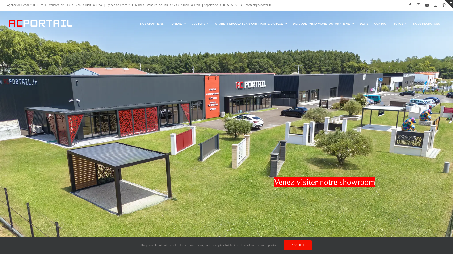 Capture d'écran de AC-PORTAIL Aluminium | Clôture | Automatisme | Landes - Dax - Bayonne - Biarritz