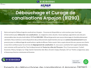 Debouchage canalisation arpajon 