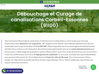 Débouchage canalisations corbeil-essonnes