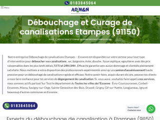 Debouchage canalisations a etampes 