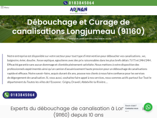 Débouchage canalisations longjumeau