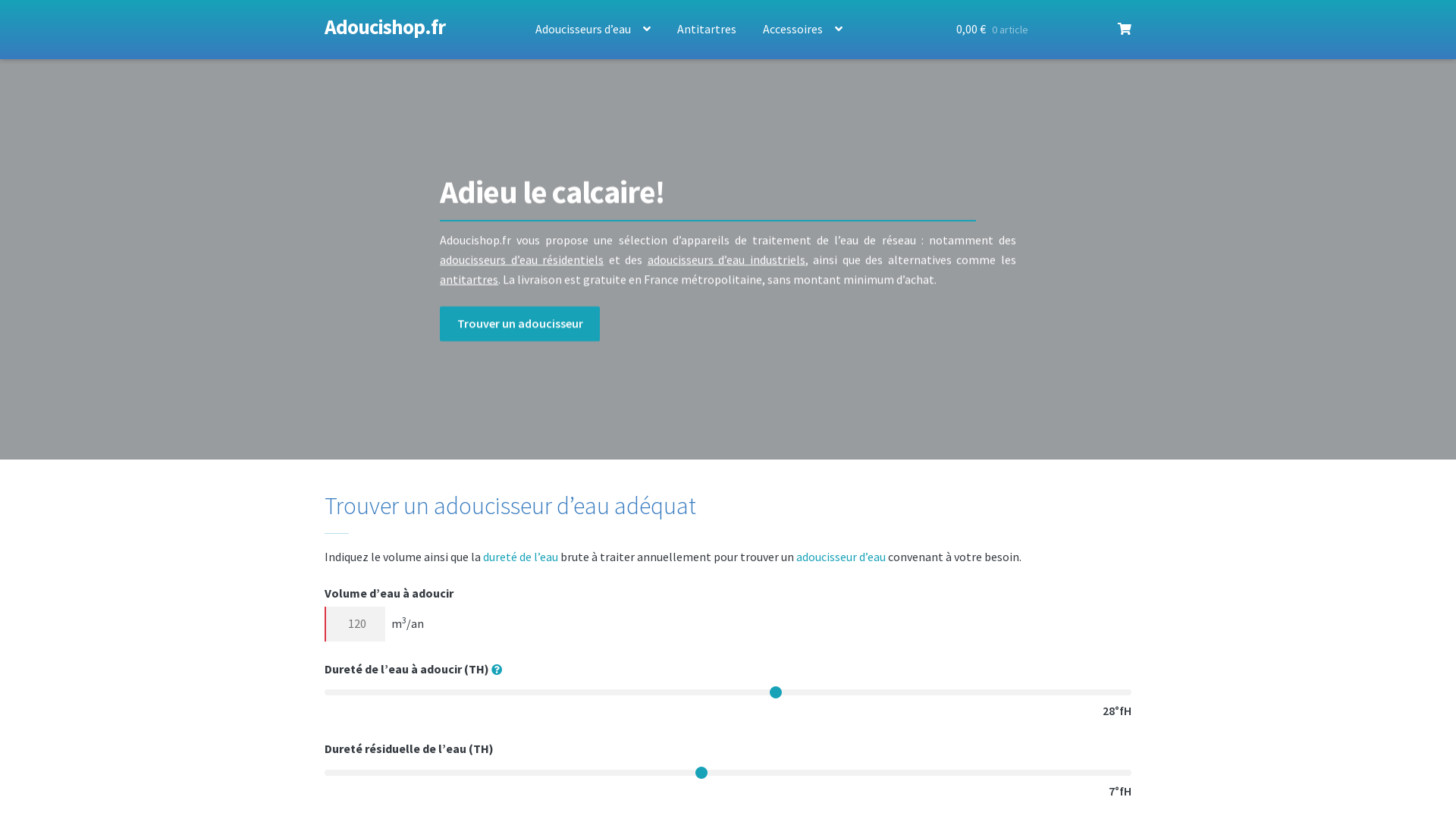 Capture d'écran de Adoucisseur.shop