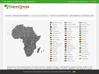 Afriannonces  le N°1 de l'annonce Gratuite en Afrique.