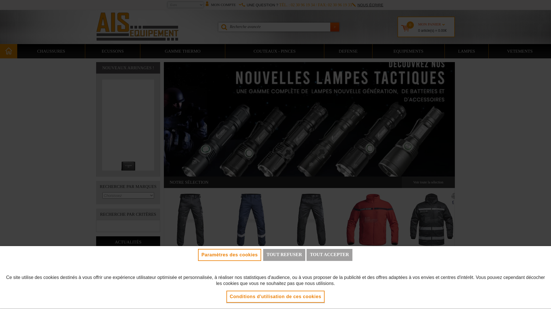 Capture d'écran de AIS EQUIPEMENT - Equipement Agent de securite - pompiers - gendarme - militaire. surplus, écusson pvc gomme