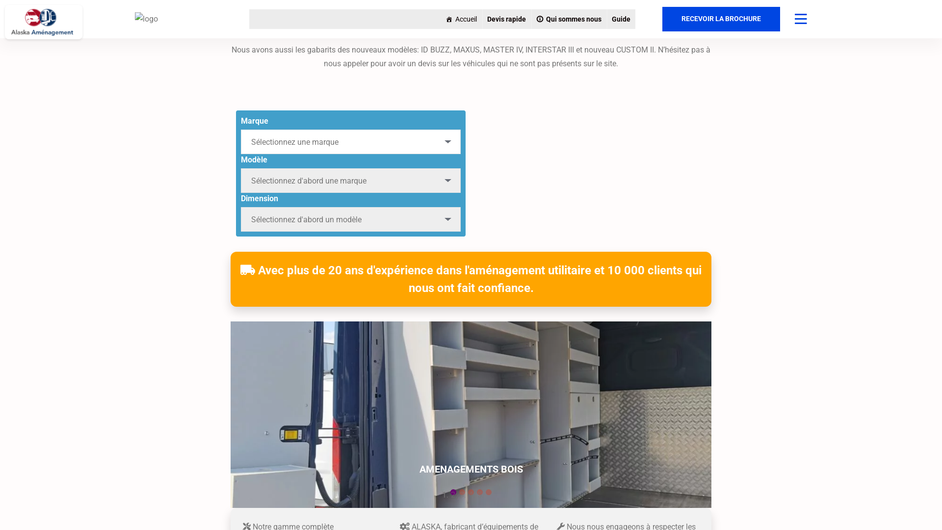 Capture d'écran de Aménagement véhicule utilitaire
