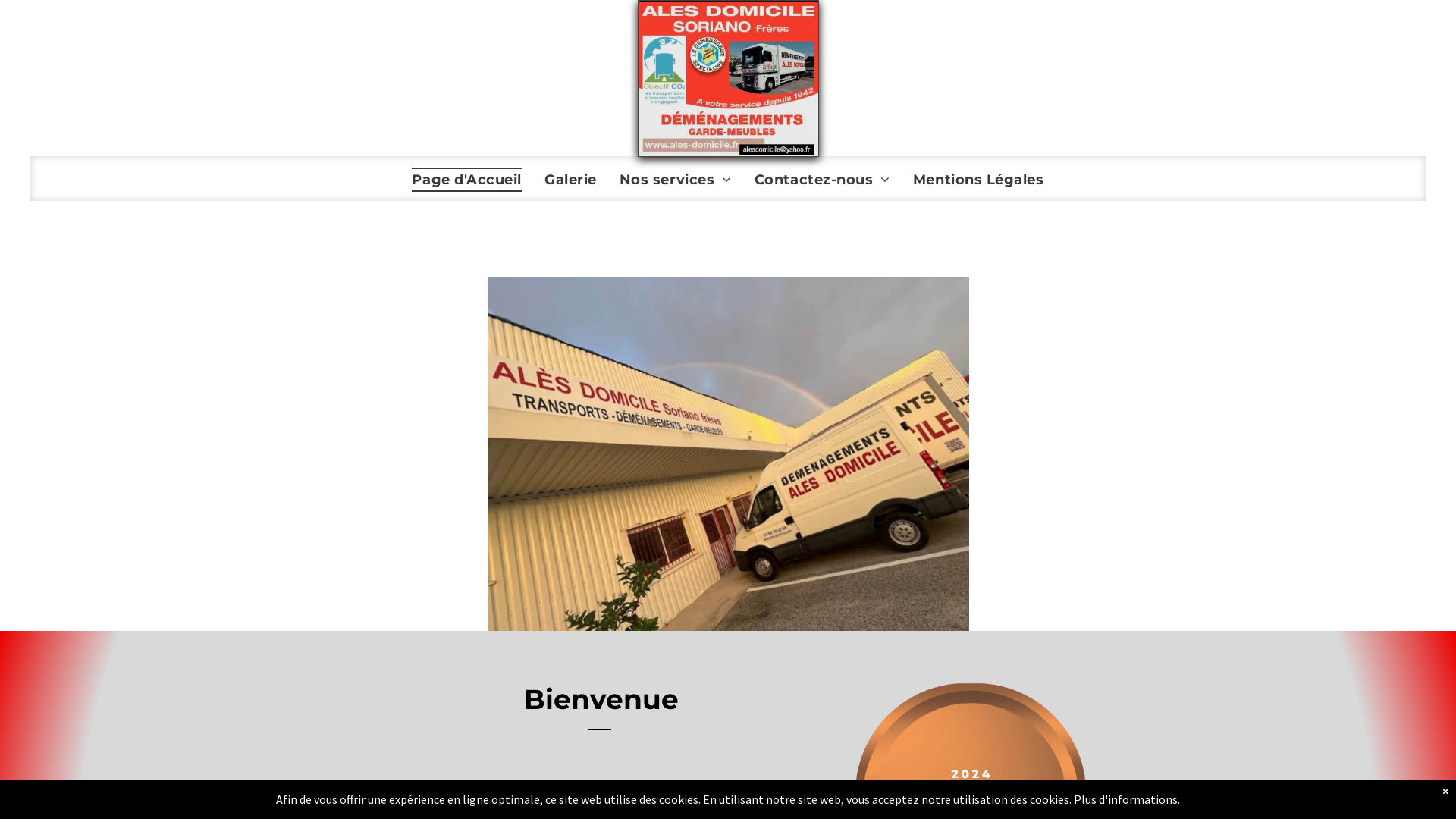 Capture d'écran de Alès Domicile Déménagements