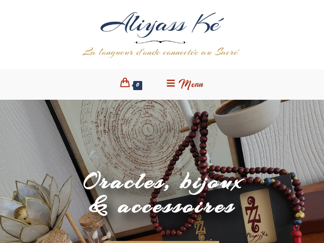 Capture d'écran de Créatrice des 77, Oracles, Cartes, bijoux & accessoires, Guidances , numérologie et arts divinatoire