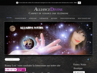 Alliance Divine: voyance direct par téléphone. Cabinet de voyance, romy voyance
voyance sérieuse et de qualité. votre avenir dès maintenant