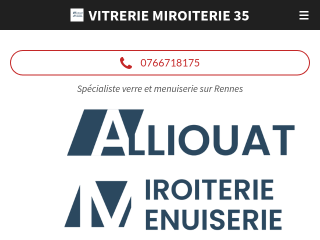 Capture d'écran de Vitrier dépannage à Rennes