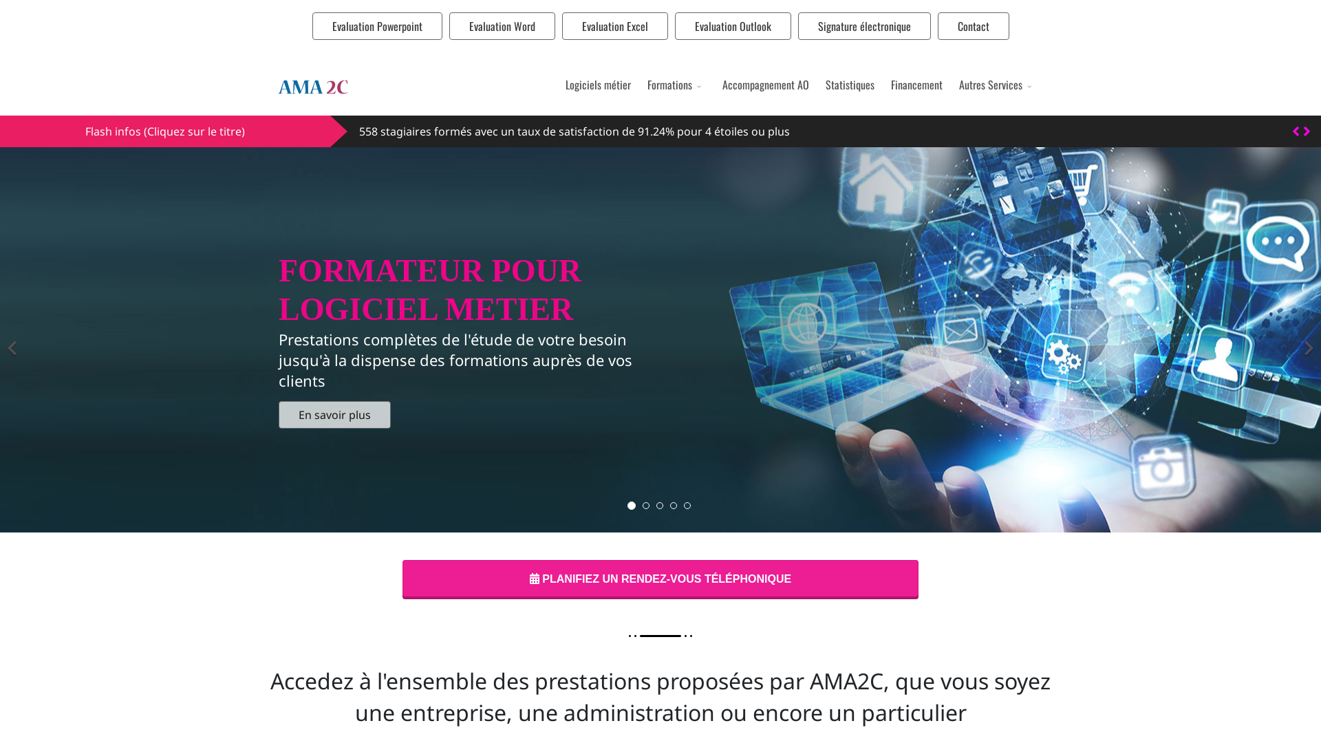 Capture d'écran de AMA 2C VOUS ACCOMPAGNE DANS LE DÉVELOPPEMENT ET LA PROSPÉRITÉ DE VOTRE ENTREPRISE
