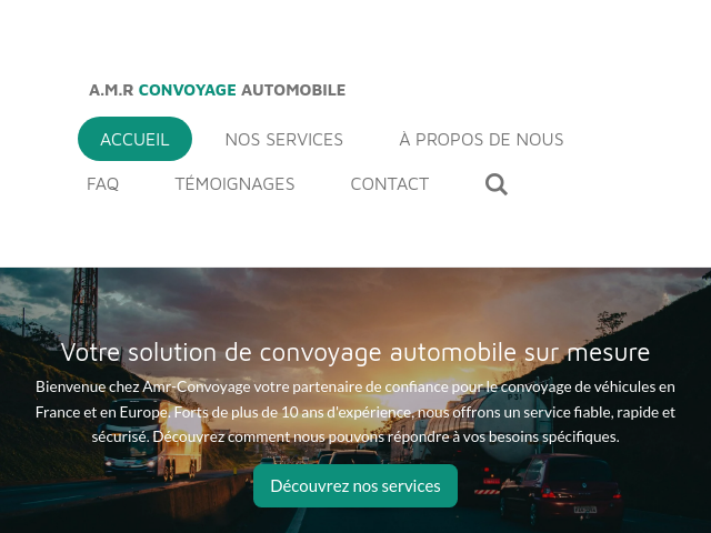 Capture d'écran de Amr convoyage automobile