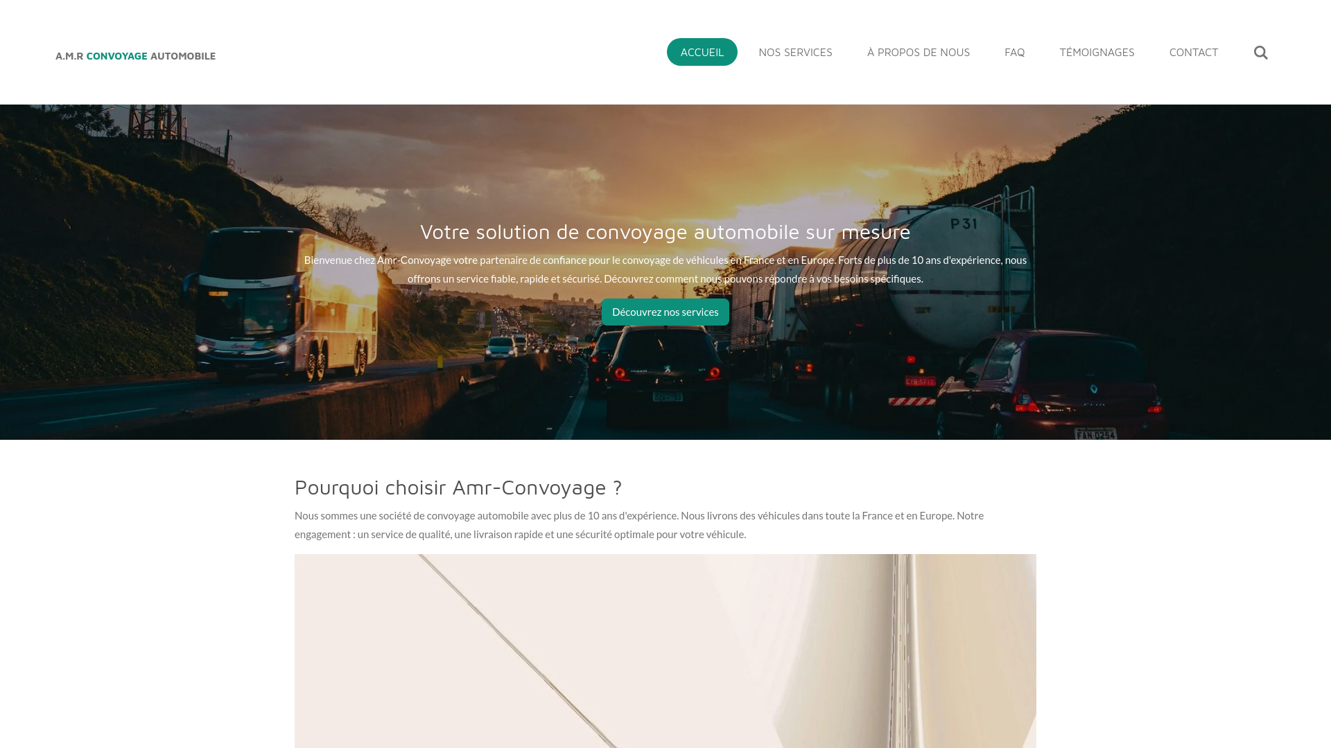 Capture d'écran de Amr convoyage automobile