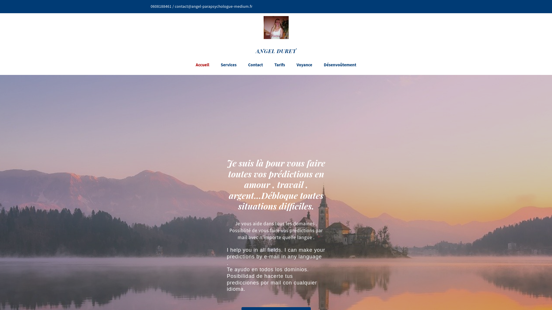 Capture d'écran de Consultation de Voyance par téléphone