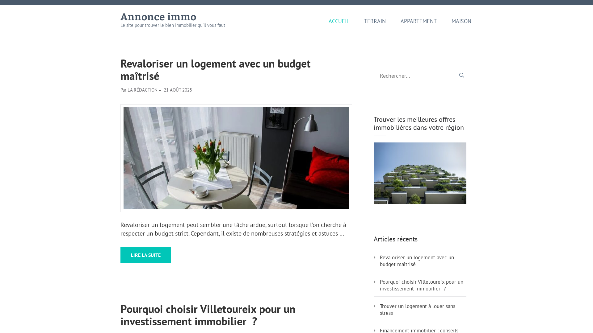 Capture d'écran de Annonce-immo