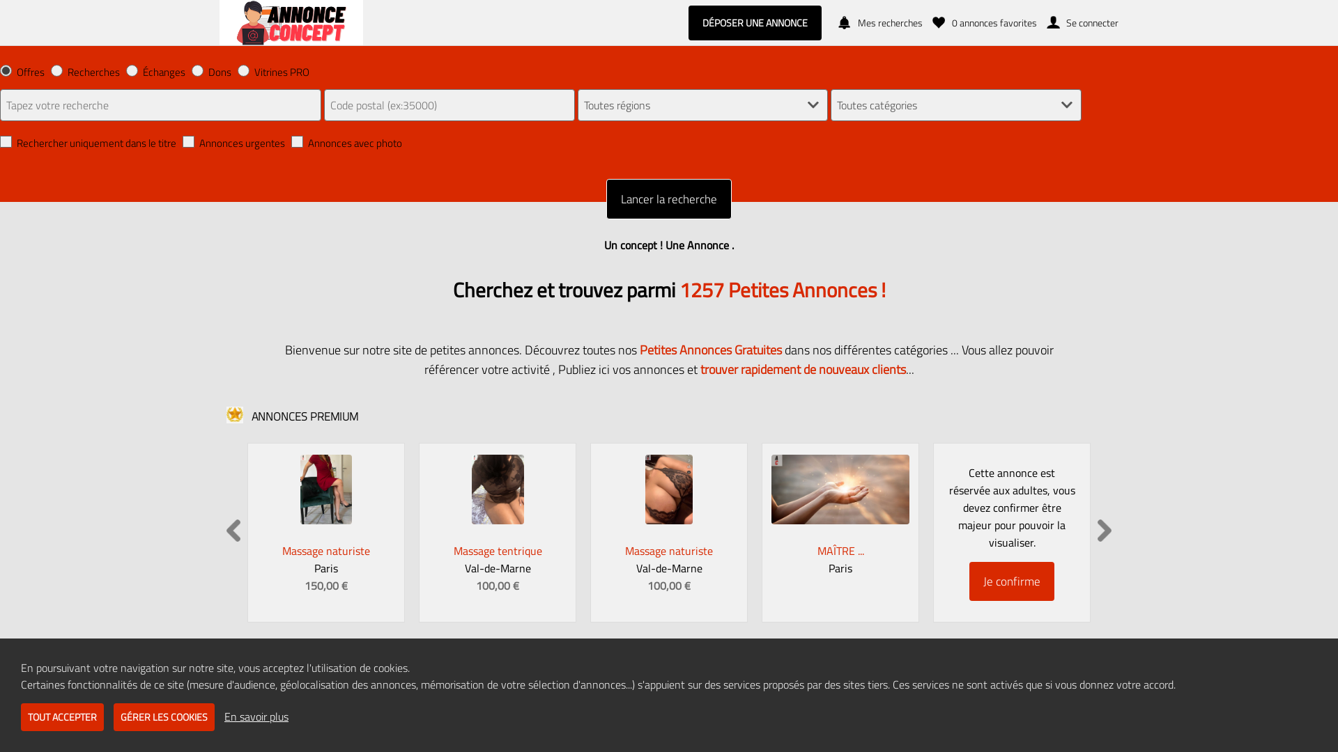 Capture d'écran de Annonce Concept