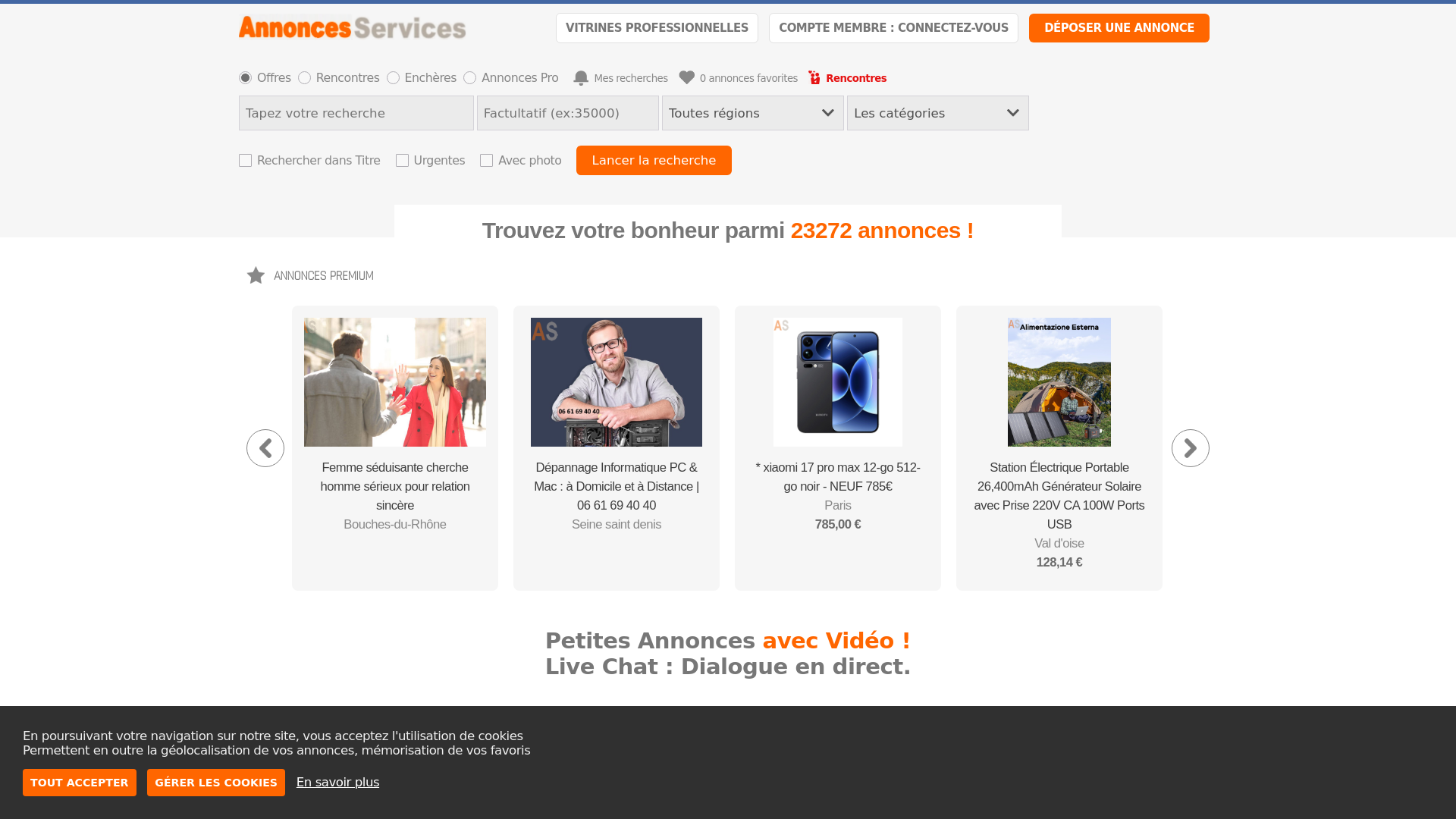 ANNONCES SERVICES . FR  - PETITES ANNONCES GRATUITE