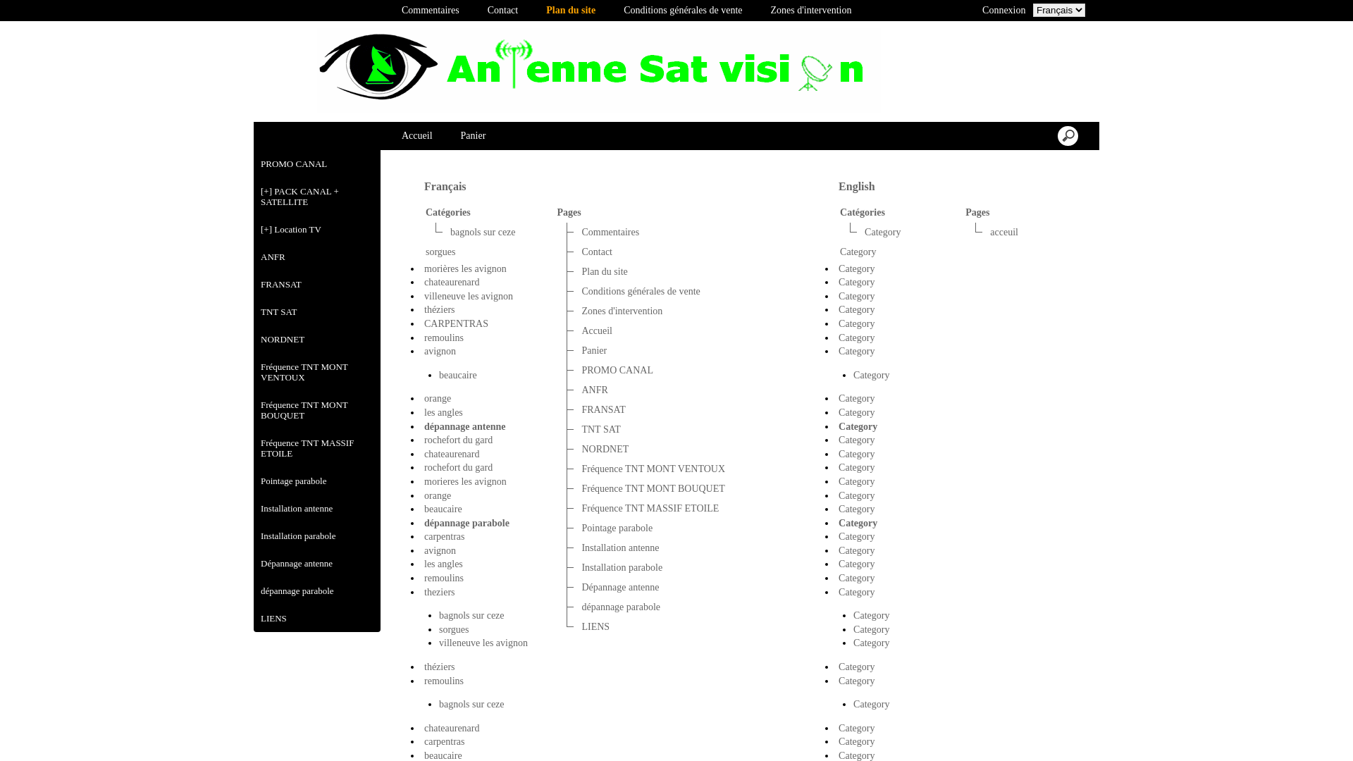 Capture d'écran de Antenne Sat Vision 04.90.24.47.15. Installation et dépannage d'antenne hertzienne et parabole satellite individuel et collectif, vente d'abonnement canal , internet par satellite 
