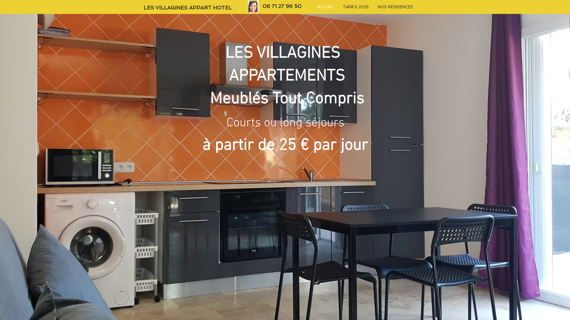 Capture d'écran de Appartements meublés sur Aubagne, Auriol, Aix en provence, Rousset