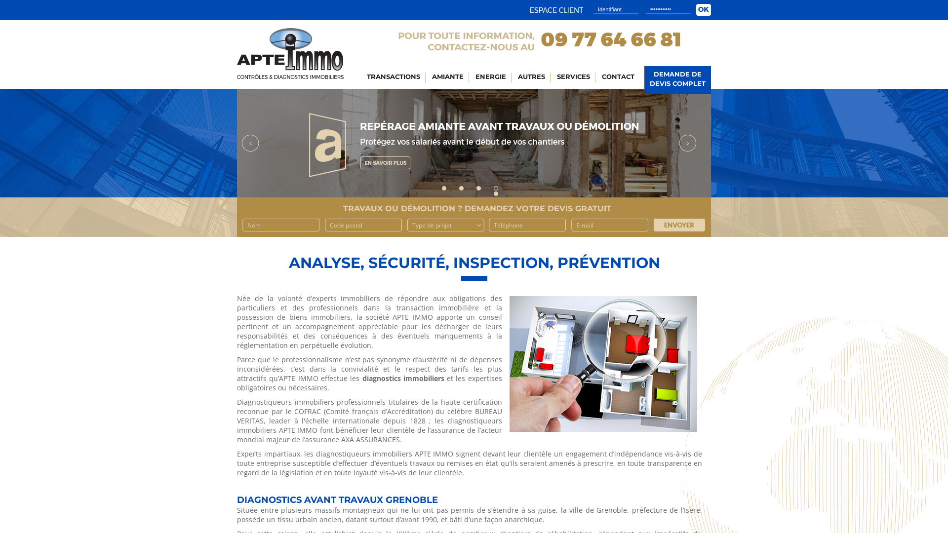 Capture d'écran de DPE GRENOBLE