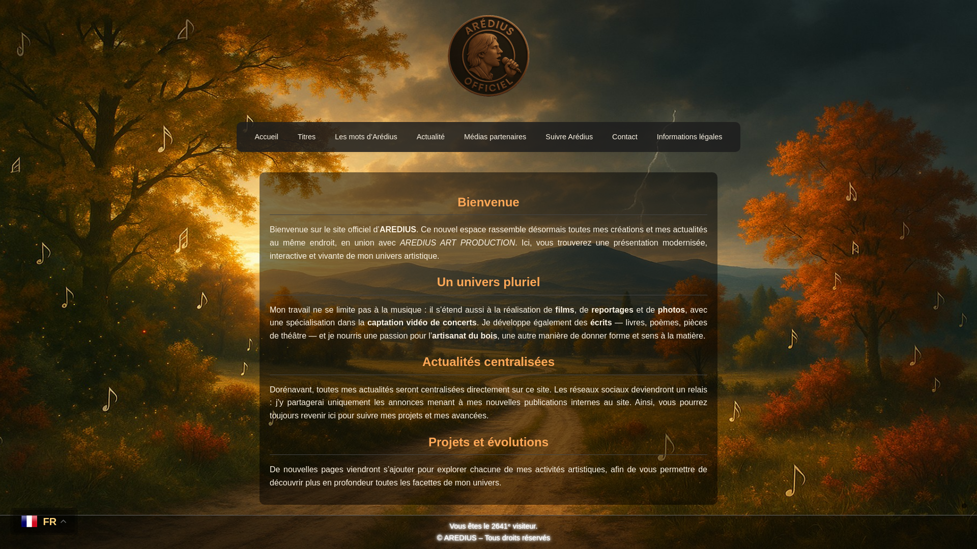 Capture d'écran de AREDIUS OFFICIEL