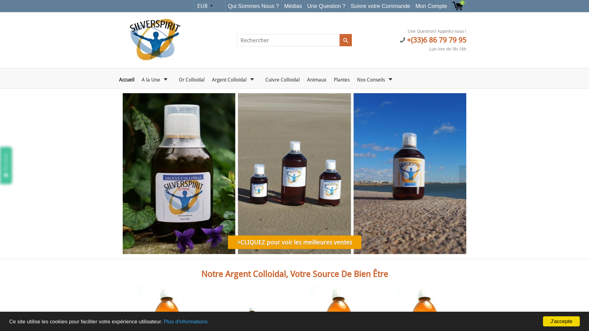 Capture d'écran de Notre argent-colloidal votre source de bien être